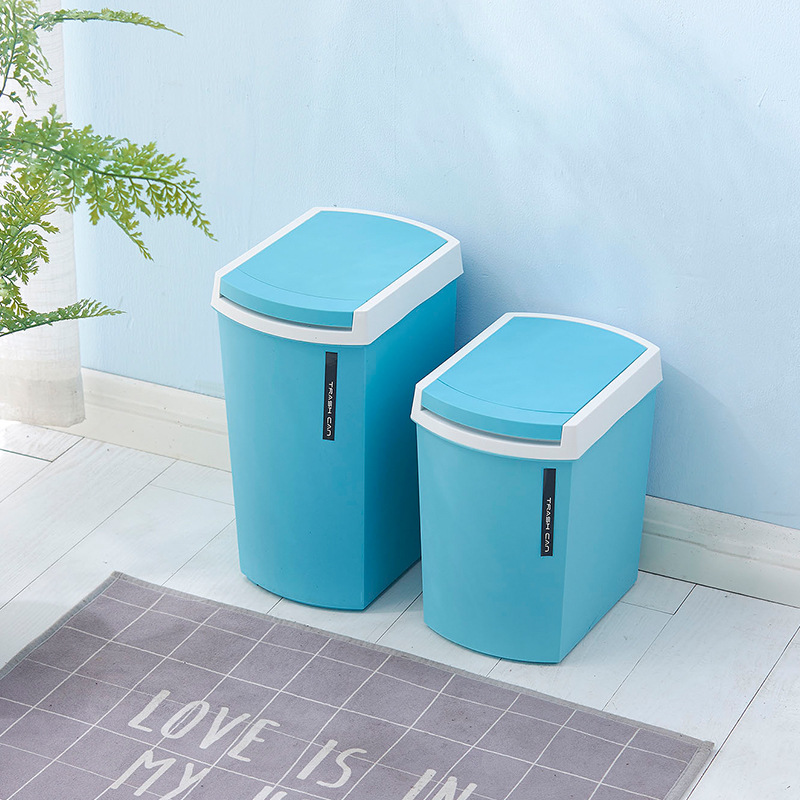 Bathroom covered trash can Plastic Bucket Manufacturers