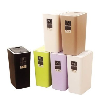 Elastic cover pressed square trash can (4)