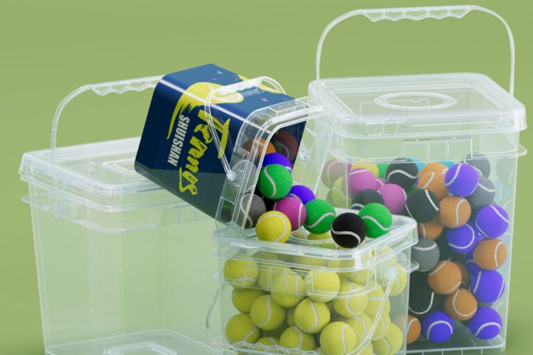 10KG square plastic bucket for paint, cat litter, and freeze-drying