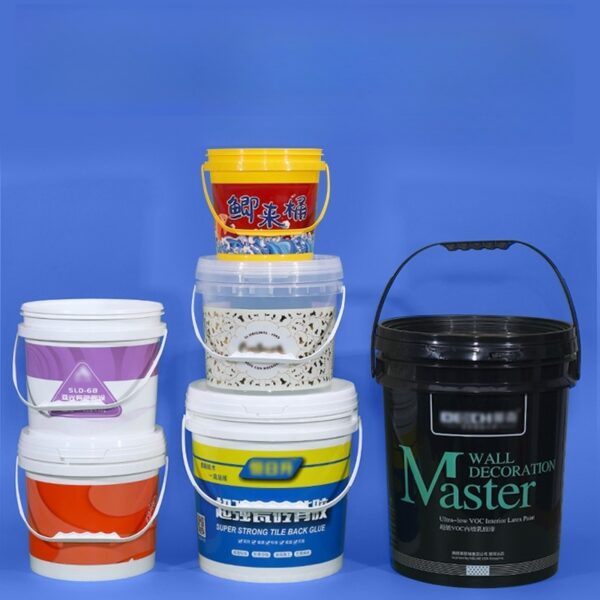 Food Grade Thickened Plastic Buckets for Paint, Ink, and Chemical Storage