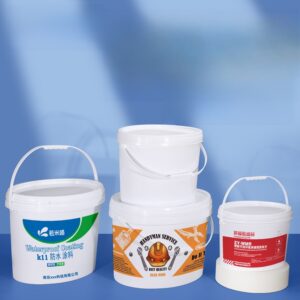 20L Oval Plastic Barrel for German Art Paint, Textured Coating Storage