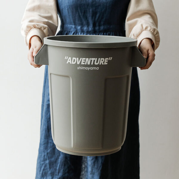 25L Large-Capacity Plastic Storage Bucket for Home and Camp Gear