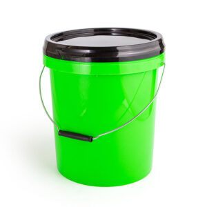 3.5 Gallon Lime Green PP Plastic Pail with Wire Bail Handle