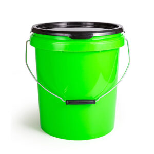 3.5 Gallon Lime Green PP Plastic Pail with Wire Bail Handle