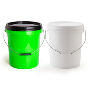 3.5 Gallon Lime Green PP Plastic Pail with Wire Bail Handle