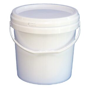 3L Round Plastic Bucket with Handle for Storage and Cleaning


