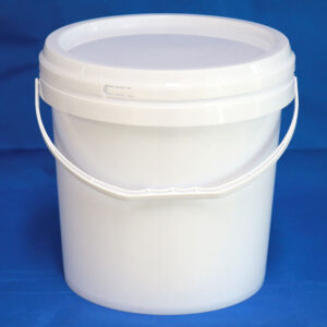 3L Round Plastic Bucket with Handle for Storage and Cleaning

