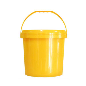 3L Round Plastic Bucket with Handle for Storage and Cleaning

