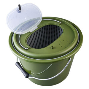  5L 10L Outdoor Waterproof Collapsible Plastic Fishing Bucket with Double Drain