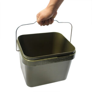 Carp Fishing Square Bucket with Spod Stand – Bait Storage for Fishing