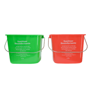 6 Quart Square Cleaning Pail with Handle – Durable for Sanitizer & Detergent Use