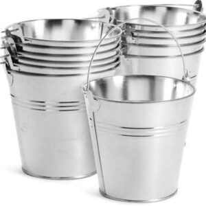  Creative Mini Iron Drink Bucket for Wine and Beer, Leak-Proof Party Decoration