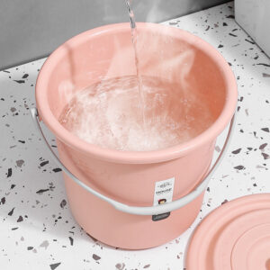 Haogle Factory Direct Sale Plastic Water Bucket with Handle for Cleaning (Blue, Green, Pink)