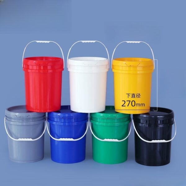 20L Wide-Mouth Food-Grade Plastic Barrel for Sauces, Chemicals, and Paint
