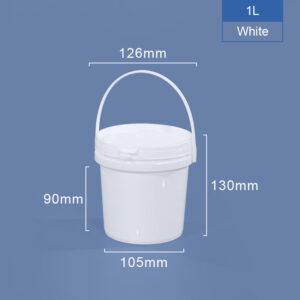 Clear Food Grade Plastic Bucket with Handle for Water Storage