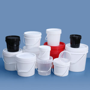 Clear Food Grade Plastic Bucket with Handle for Water Storage