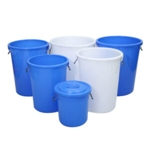 Open Top Round Plastic Bucket for Water Storage - 50L to 380L

