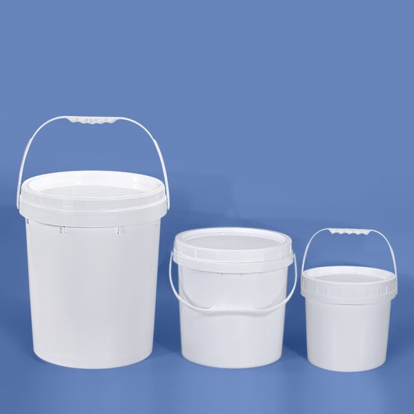 Round Plastic Bucket 20KG Screw Top Chemical Storage Container