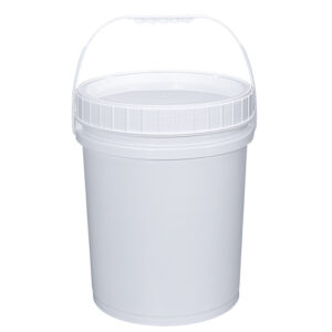 Round Plastic Bucket 20KG Screw Top Chemical Storage Container