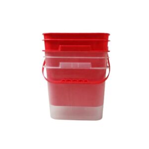 Square Transparent Plastic Bucket with Lid – 10L and 20L Food Storage Pail