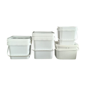 Square Plastic Bucket with Lid and Handle – Wholesale Food Grade Storage Pail