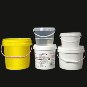 Wholesale 500ml to 3L White Plastic Round Bucket with Handle