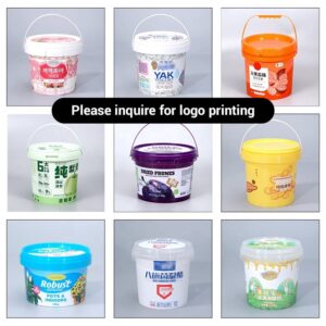 Airtight Round Plastic Bucket with Tamper-Evident Lid for Bulk Storage