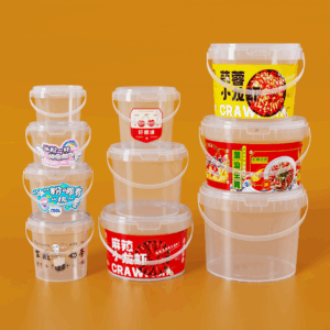 Airtight Round Plastic Bucket with Tamper-Evident Lid for Bulk Storage
