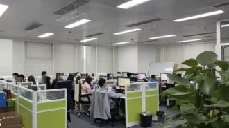 Professional team working on plastic bucket design and production