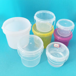 Clear food grade plastic bucket