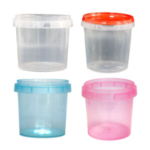 Clear food grade plastic bucket