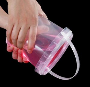 Transparent food grade sauce bucket