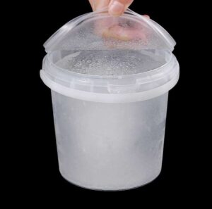 Transparent food grade sauce bucket